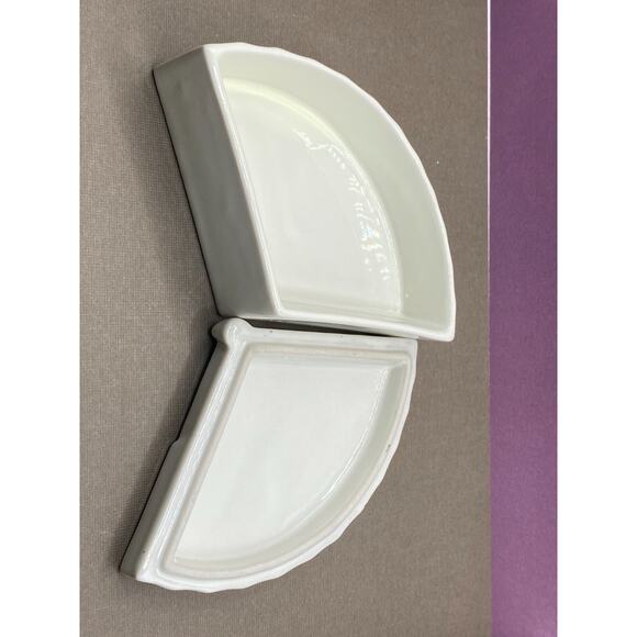 Vintage Porcelain Peacocks Japanese Asahi Fan Trinket Small Jewelry Box - Picture 2 of 8